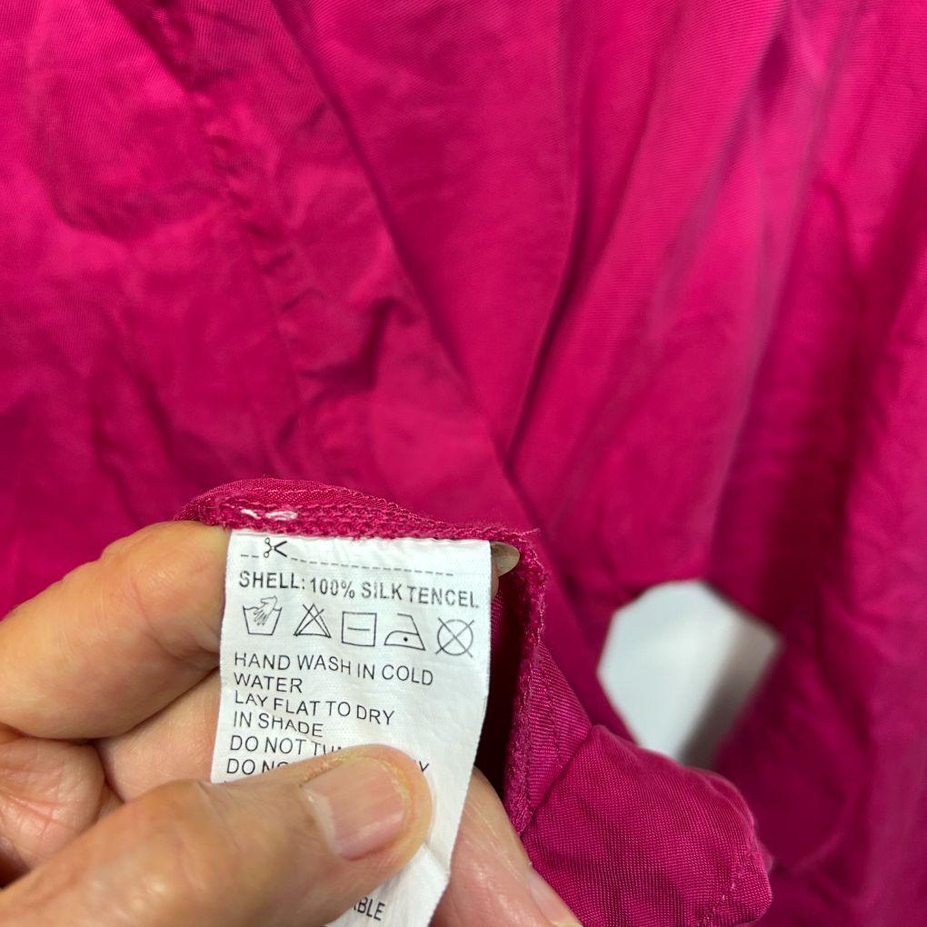 Ridley Pink Silk Tencel Top - Size 16/18