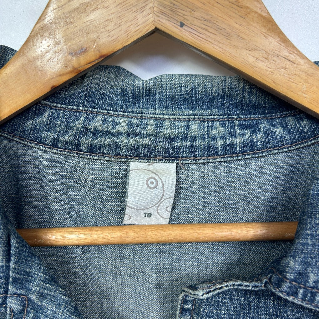 Vintage Target Blue Denim Jacket - Size 18