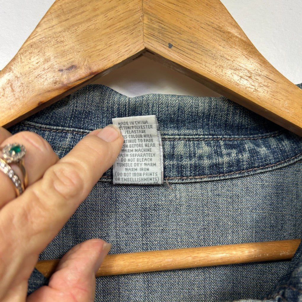Vintage Target Blue Denim Jacket - Size 18