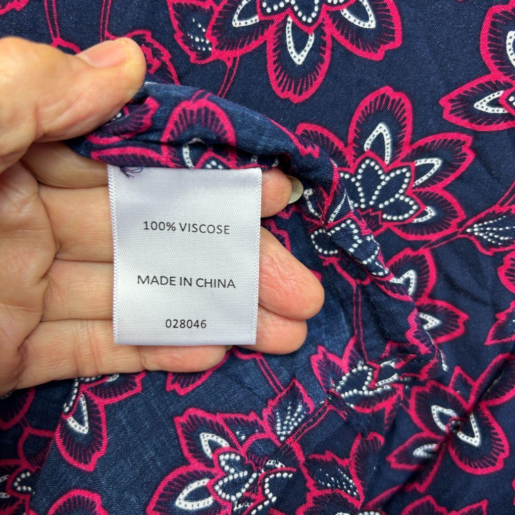 Sussan Navy Floral Shirt - Size 18