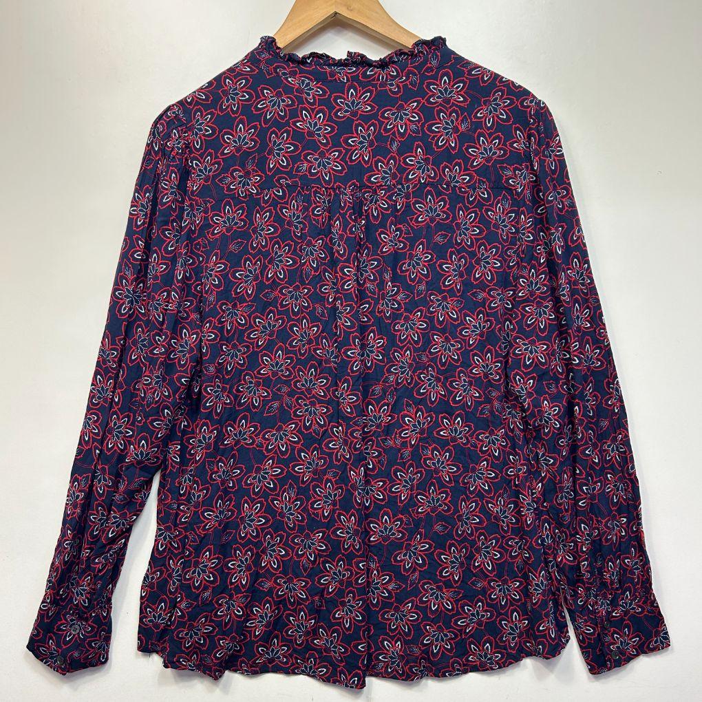 Sussan Navy Floral Shirt - Size 18