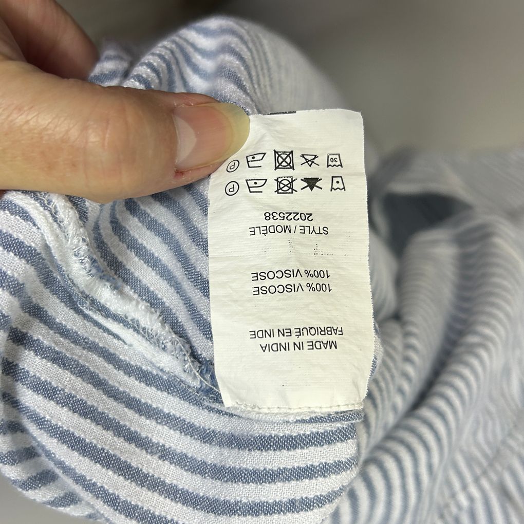 Autograph Blue Striped Shirt - Size 18