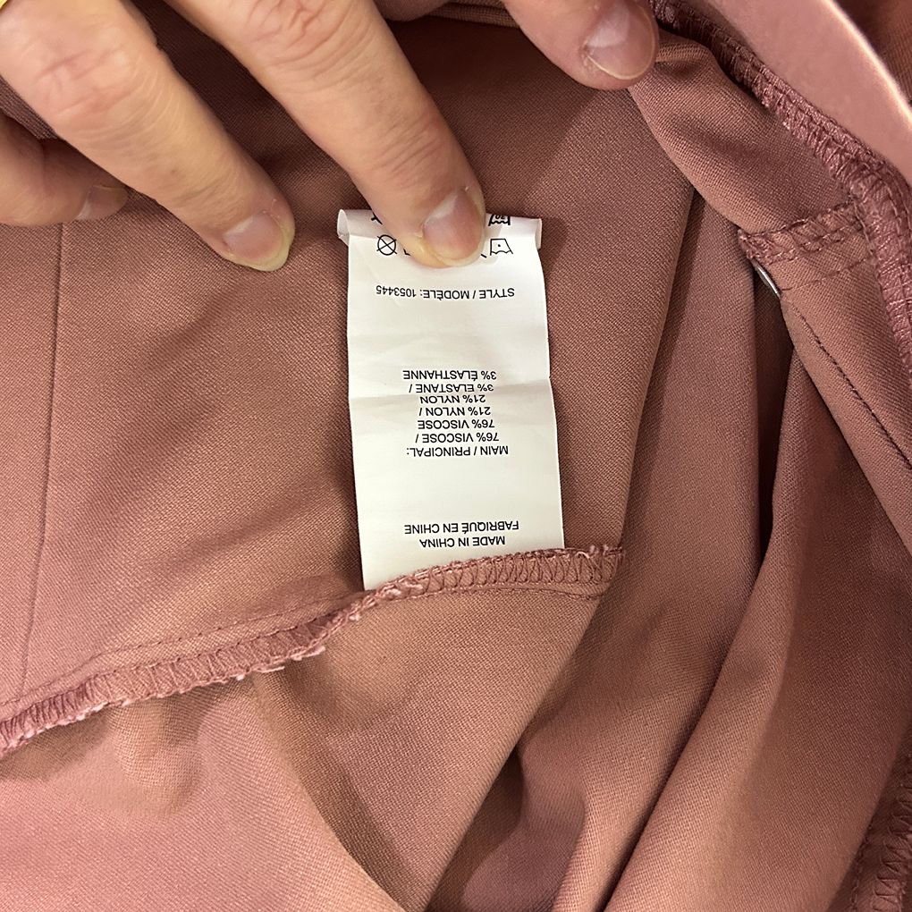 Rockmans Pink Cropped Pants - Size 20