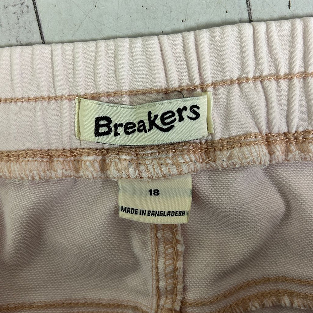 Breakers Pink Cotton Jogger Pants - Size 18