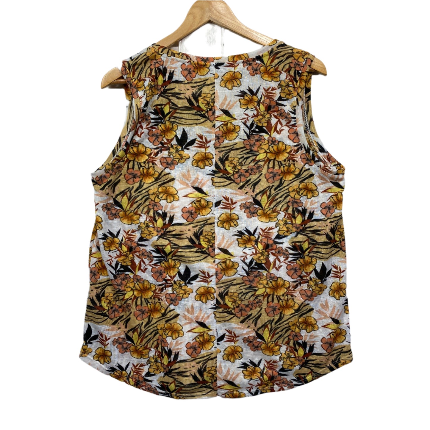 Suzanne Grae Top Size 16 XL Sleeveless Floral