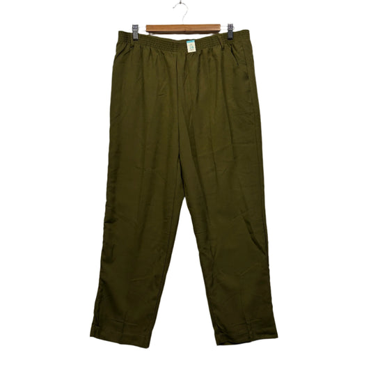 Millers Pants Size 16 Short Length Olive Elastic Waist New