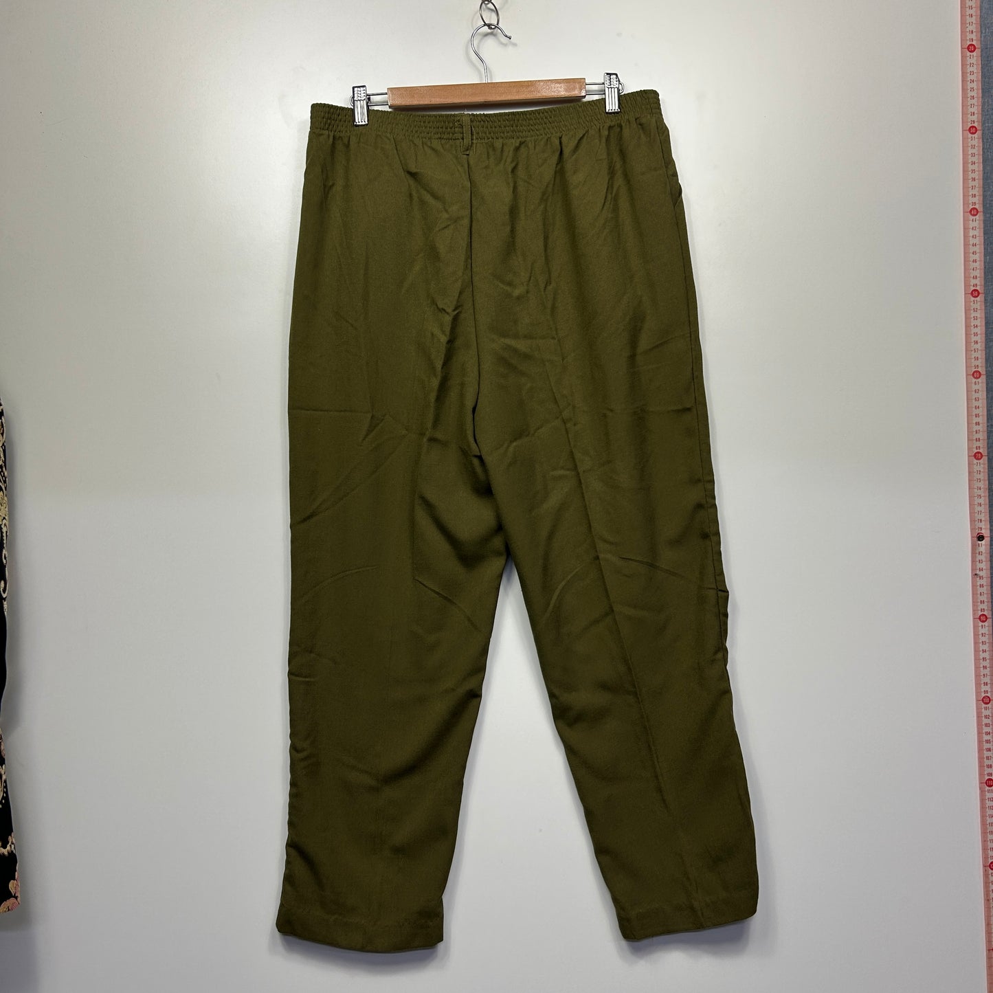 Millers Pants Size 16 Short Length Olive Elastic Waist New