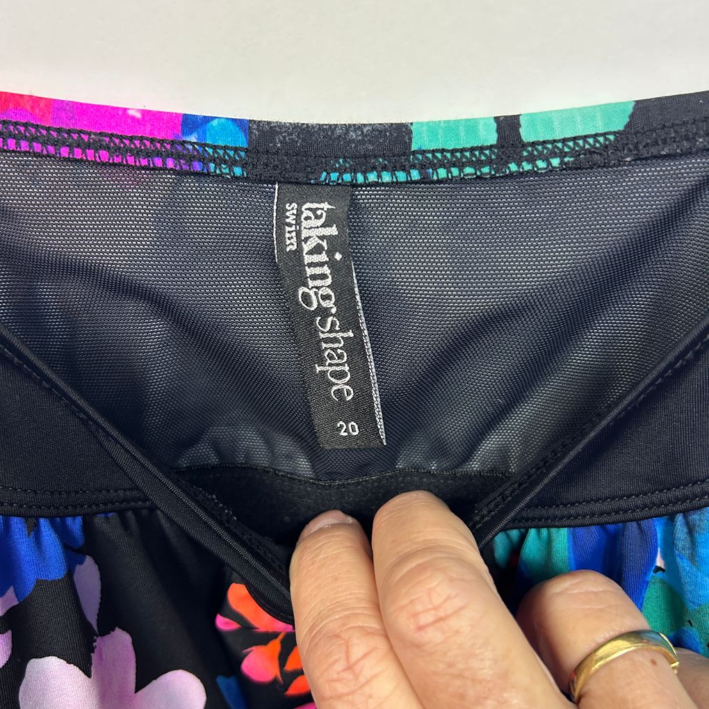 Taking Shape Multicoloured Swim Tankini Top - Size 20