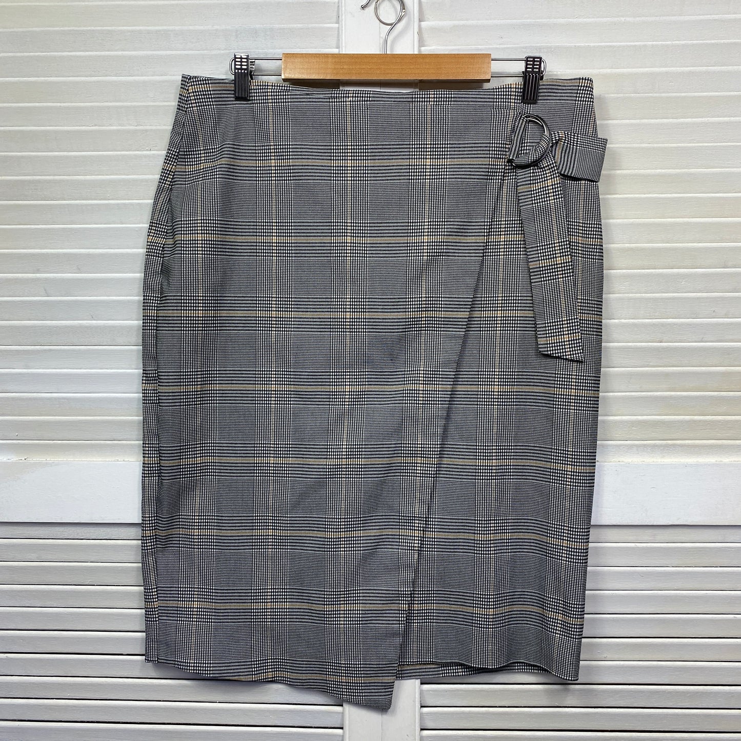 Preview Skirt Size 18 Plus Pencil Check Knee Length Office