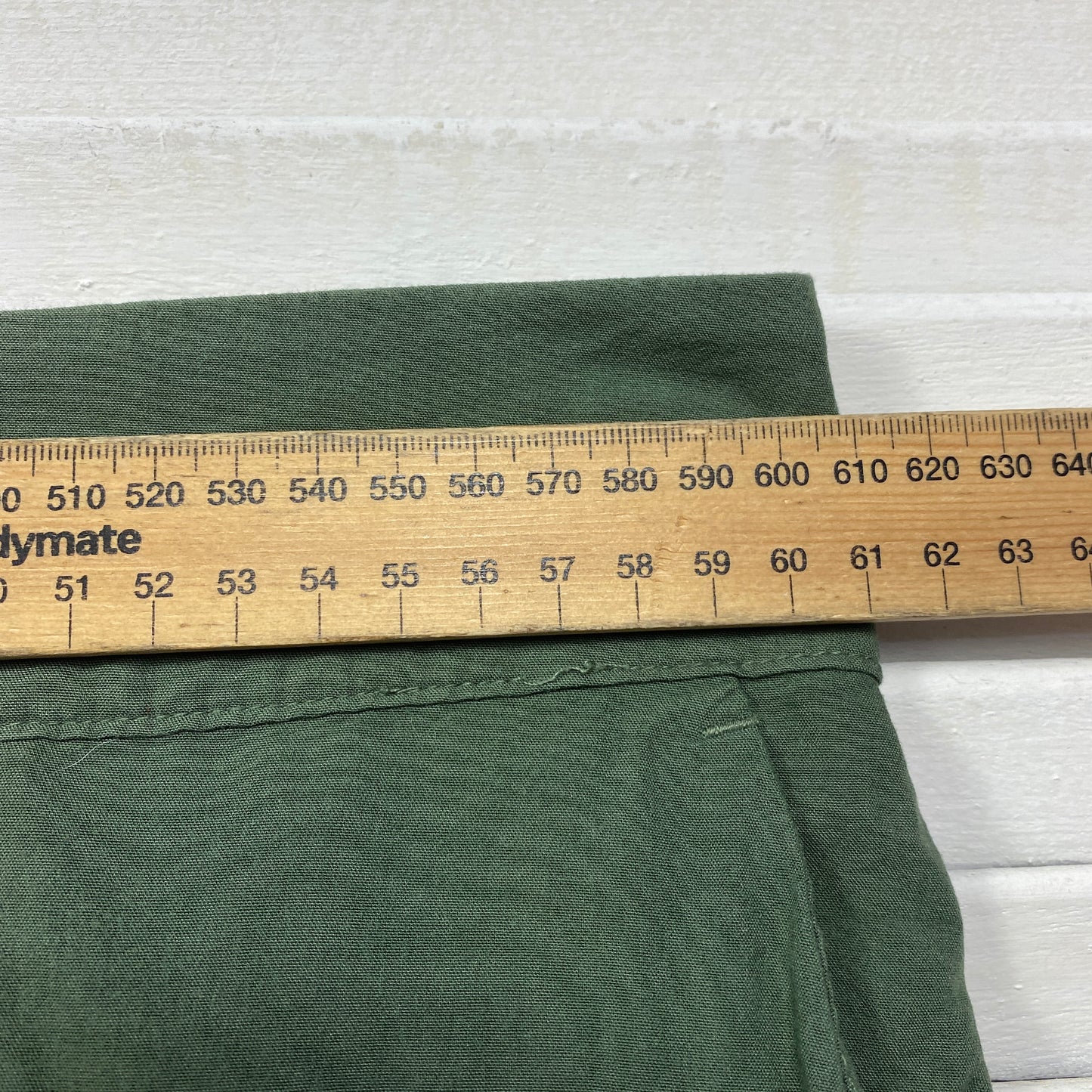 Belle Curve Pants Size 26 Plus Green pockets Elastic Waist