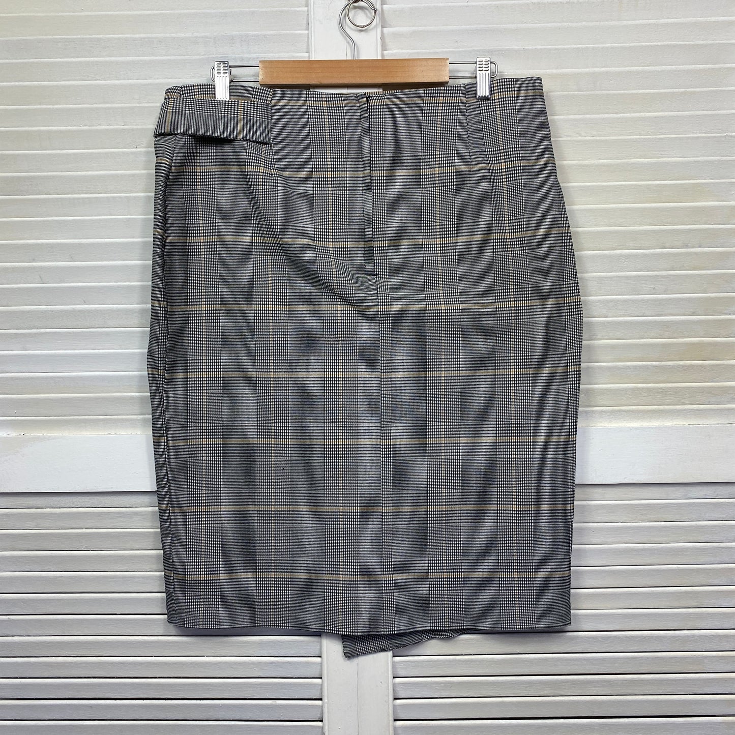 Preview Skirt Size 18 Plus Pencil Check Knee Length Office