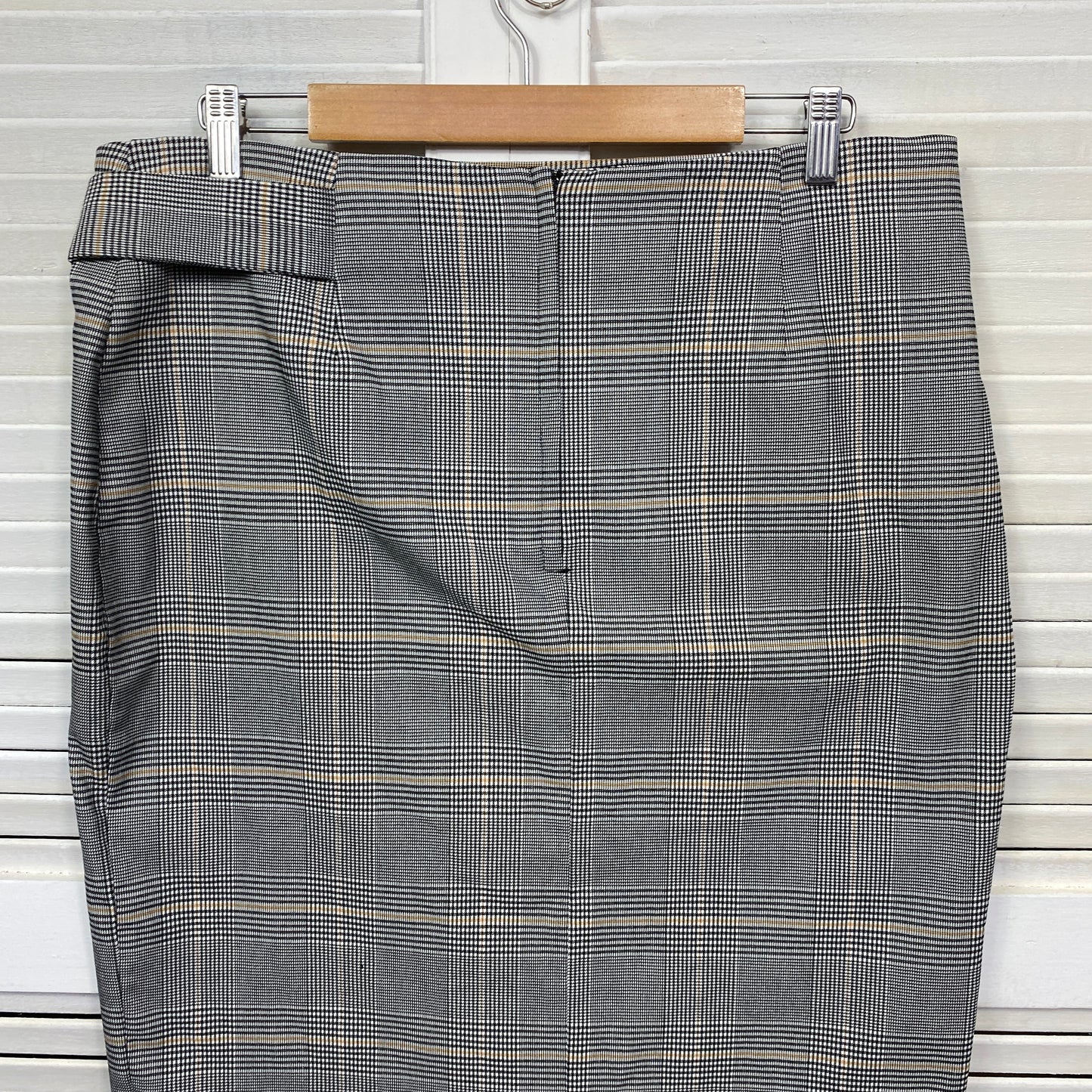 Preview Skirt Size 18 Plus Pencil Check Knee Length Office