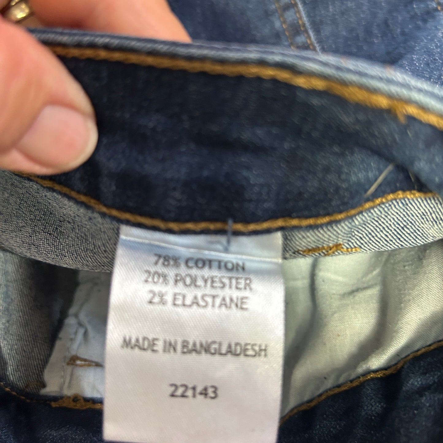 Suzanne Grae Denim Dark Navy Blue Denim Capri Pants - Size 24