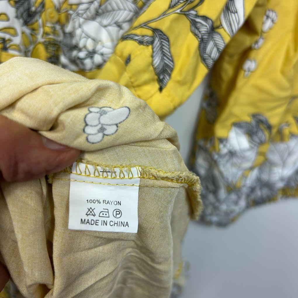 Jaase Yellow Floral Boho Dress - Size Large