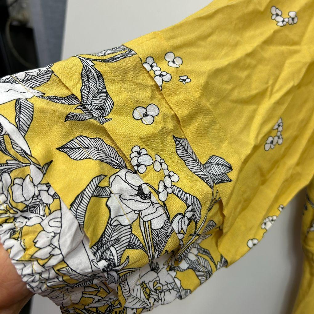 Jaase Yellow Floral Boho Dress - Size Large