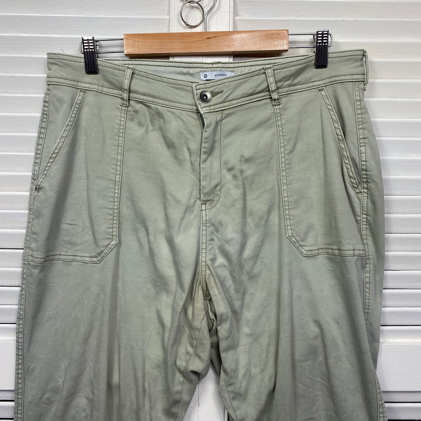 Target Jogger Pants Size 16 Green Pockets