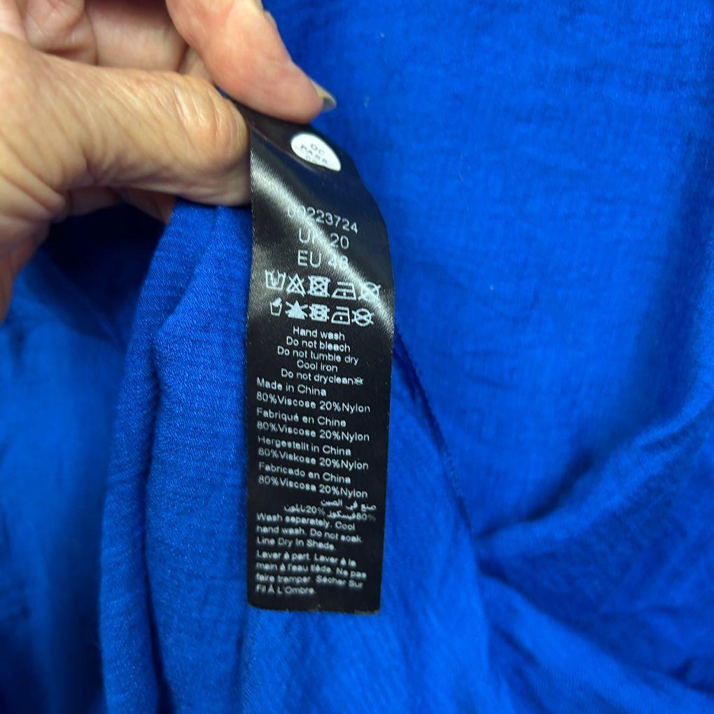 City Chic Cobalt Blue Top - Size 20