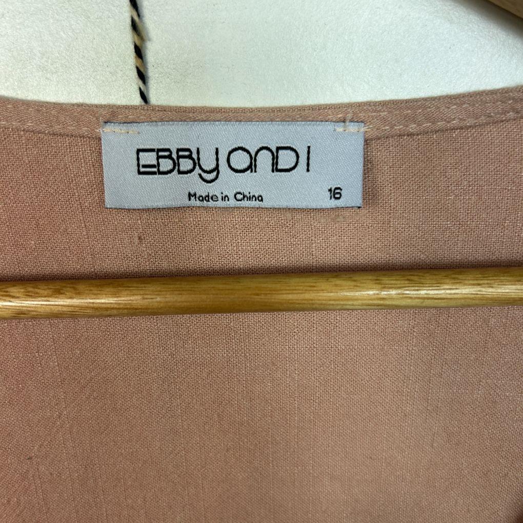 Ebby And I Cotton LInen Dress - Size 16