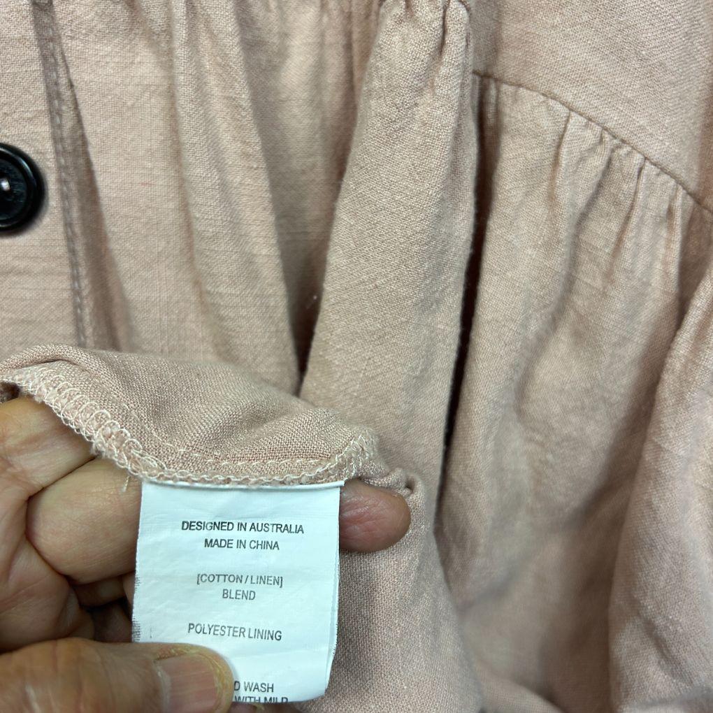 Ebby And I Cotton LInen Dress - Size 16