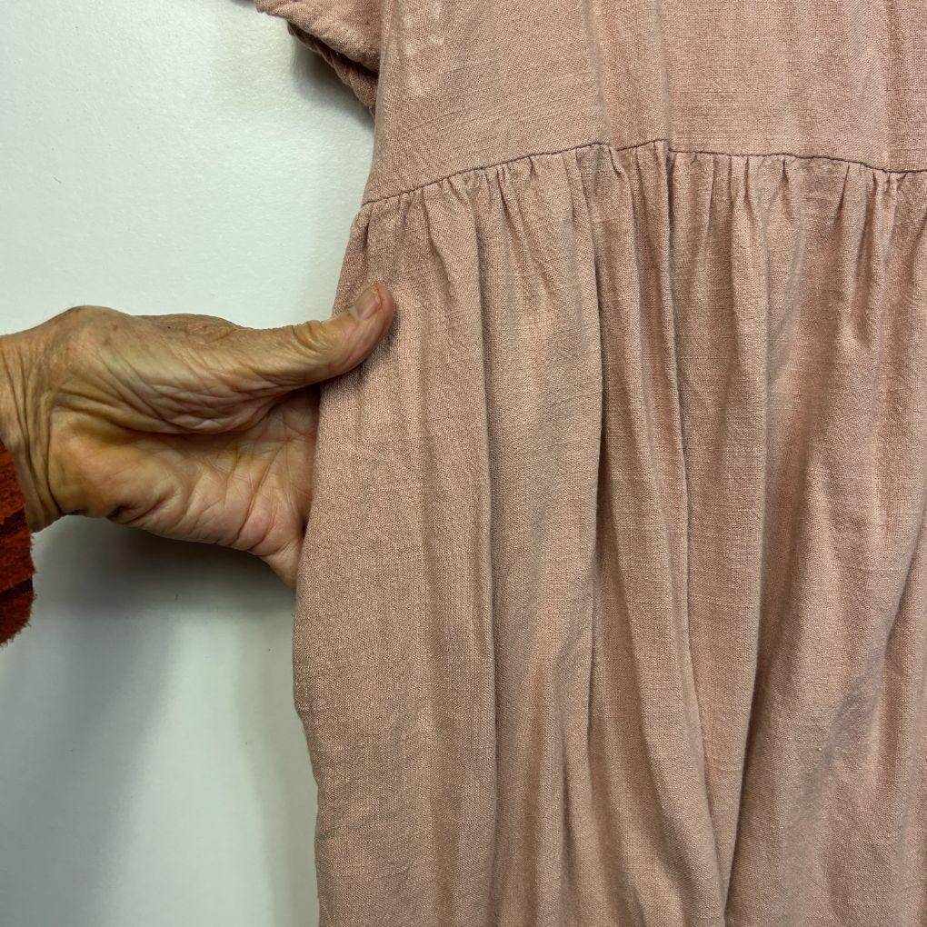 Ebby And I Cotton LInen Dress - Size 16