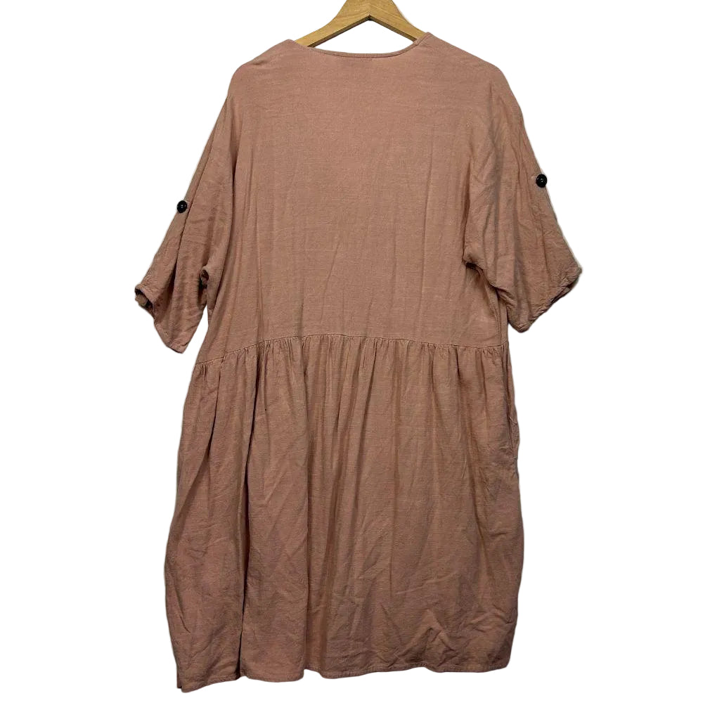 Ebby And I Cotton LInen Dress - Size 16