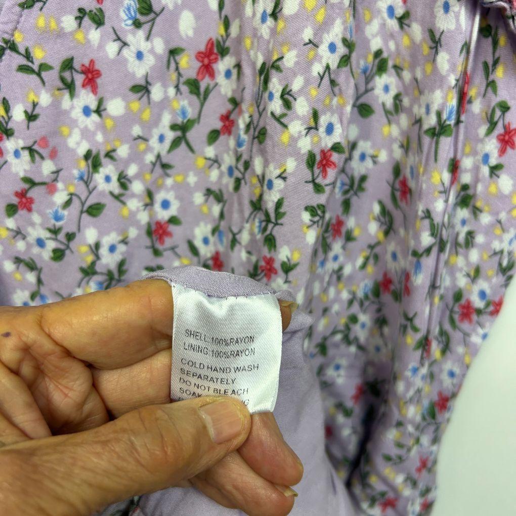 Miracle Lilac Floral Wrap Dress - Size 18