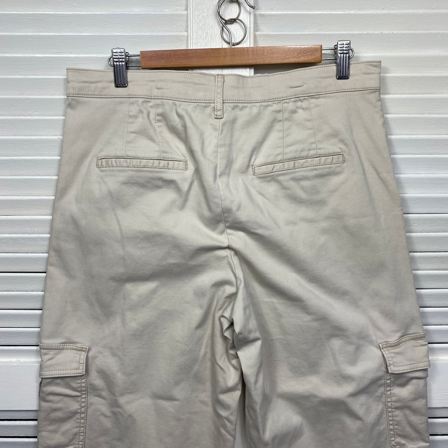 Target Cargo Pants Size 14 Cream Pockets