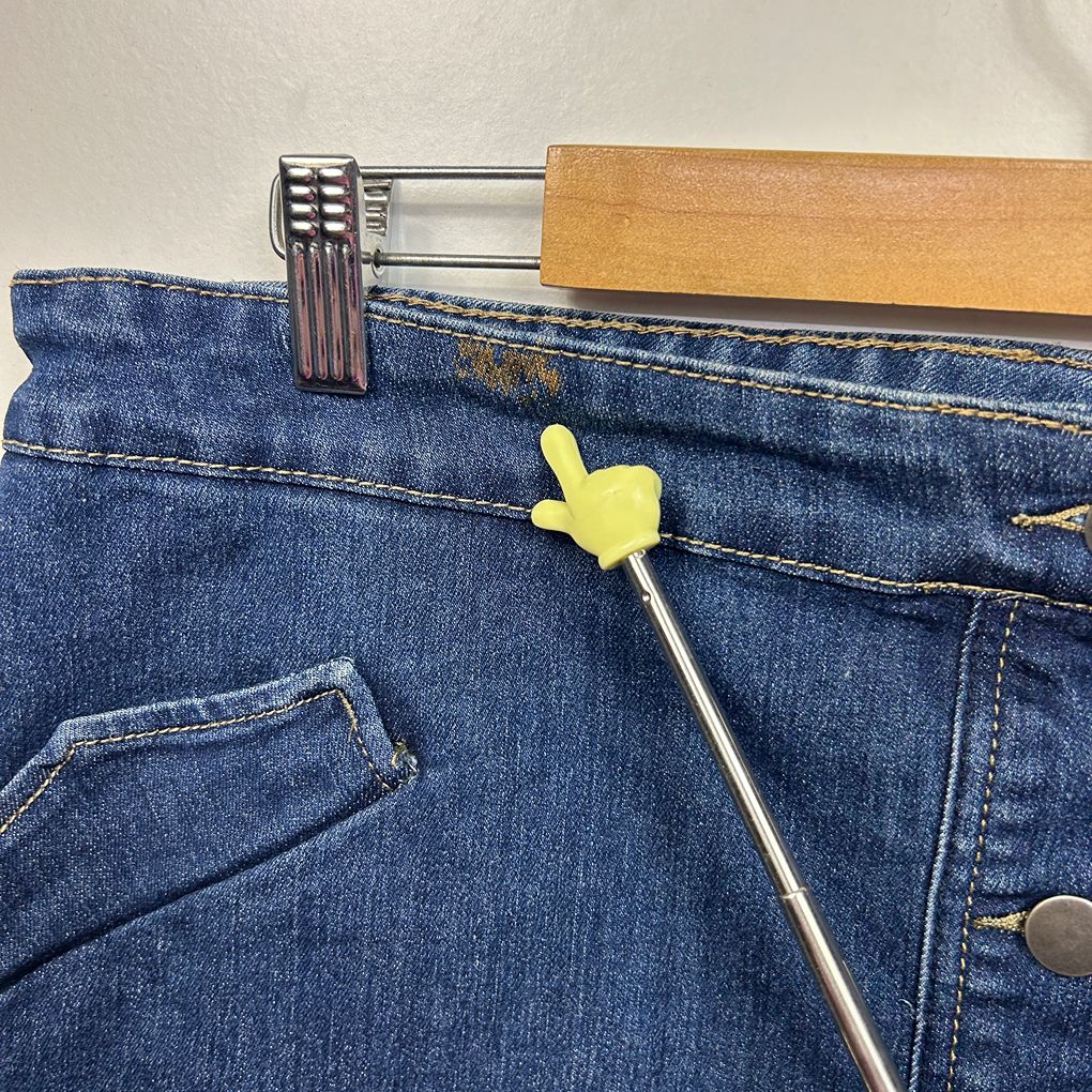 Rockmans Blue Denim Skirt - Size 18 (Fault - marks)