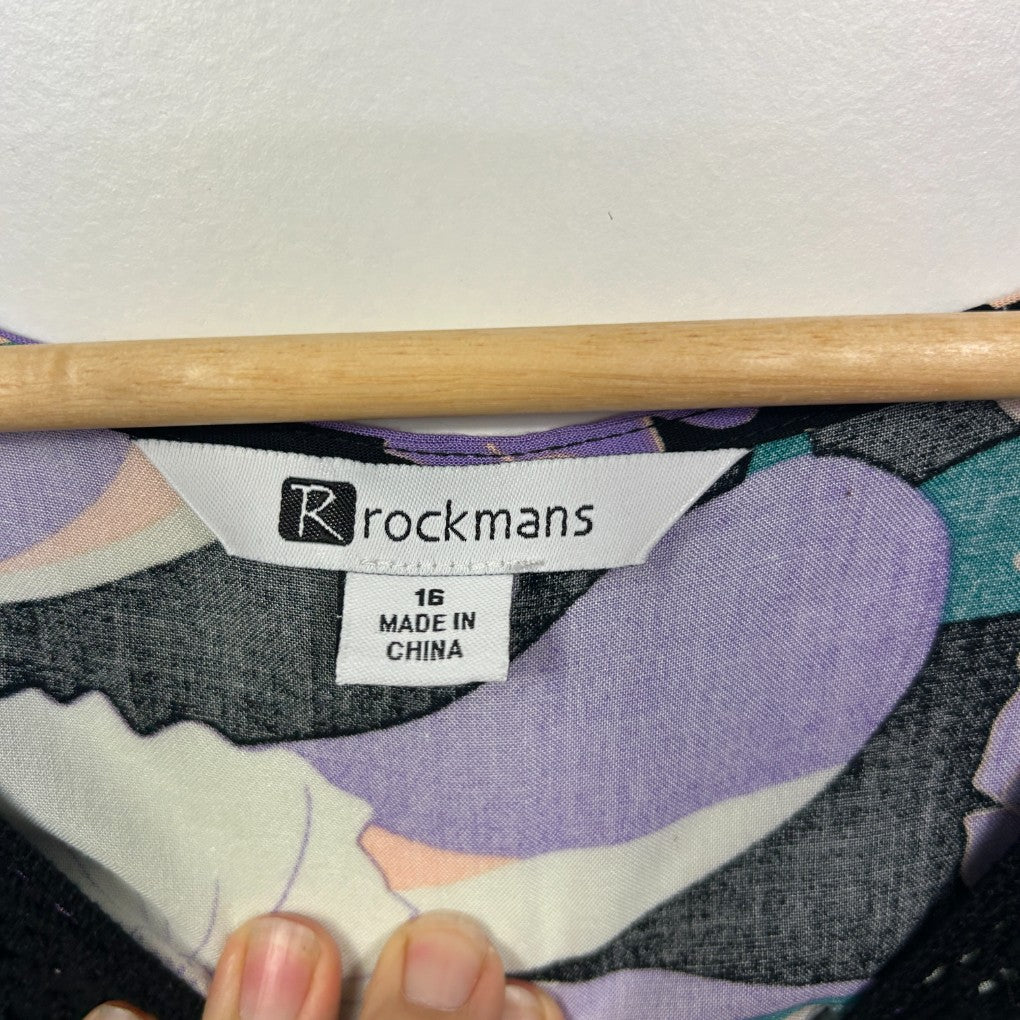 Rockmans Multicoloured Dress - Size 16