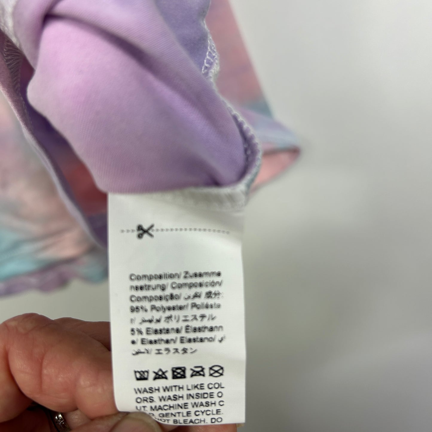 Shein Curve Pastel Tie-Dye T-Shirt - Size 4XL