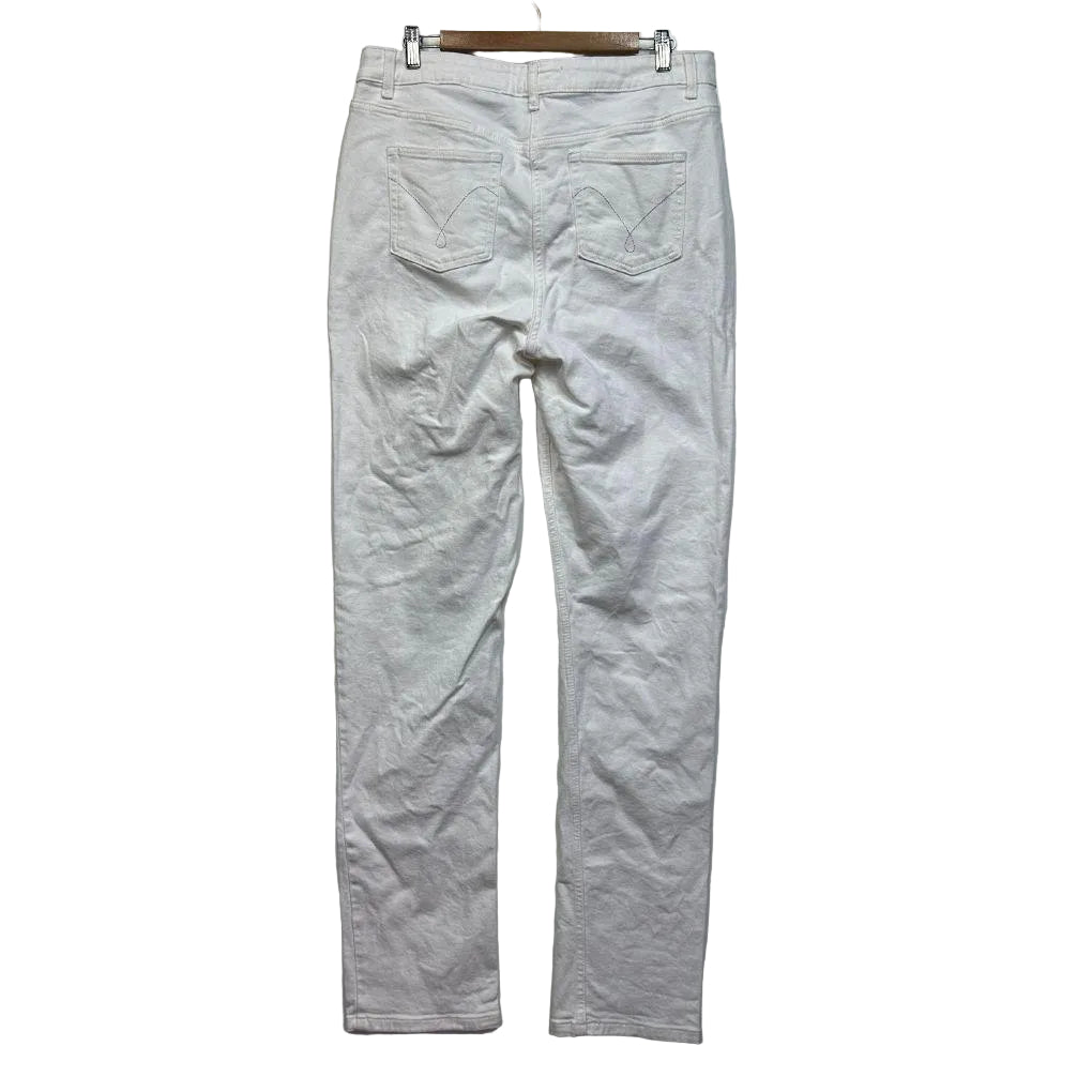 Next Slim High Rise White Jeans - Size 16
