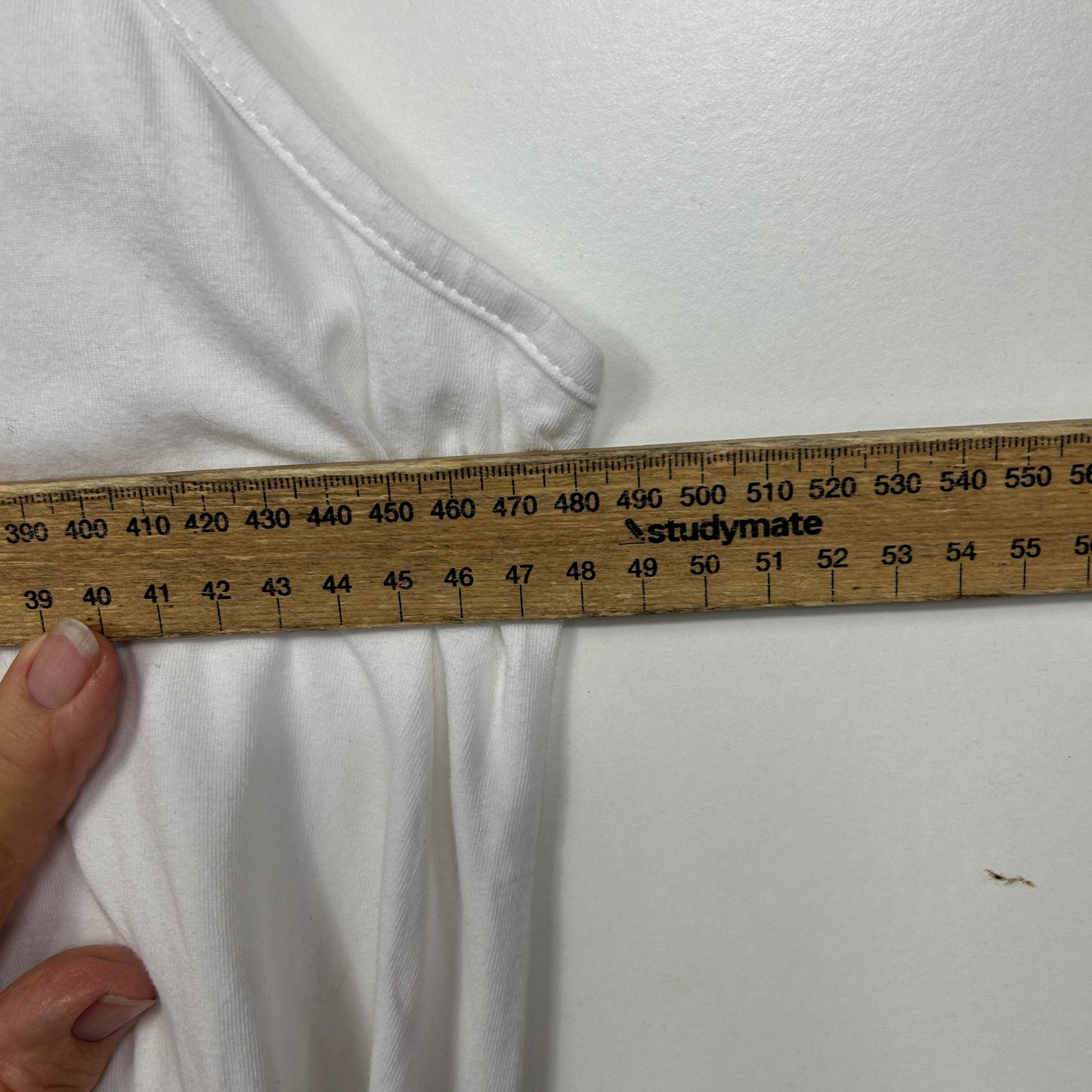 Virtuelle White Sleeveless Tunic Top - Size 16