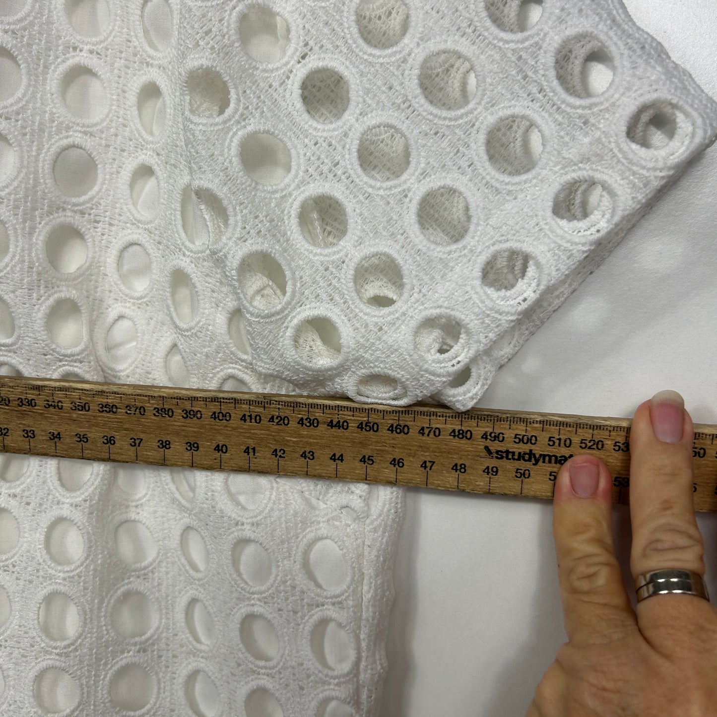 Target White Eyelet Lace Top - Size 14