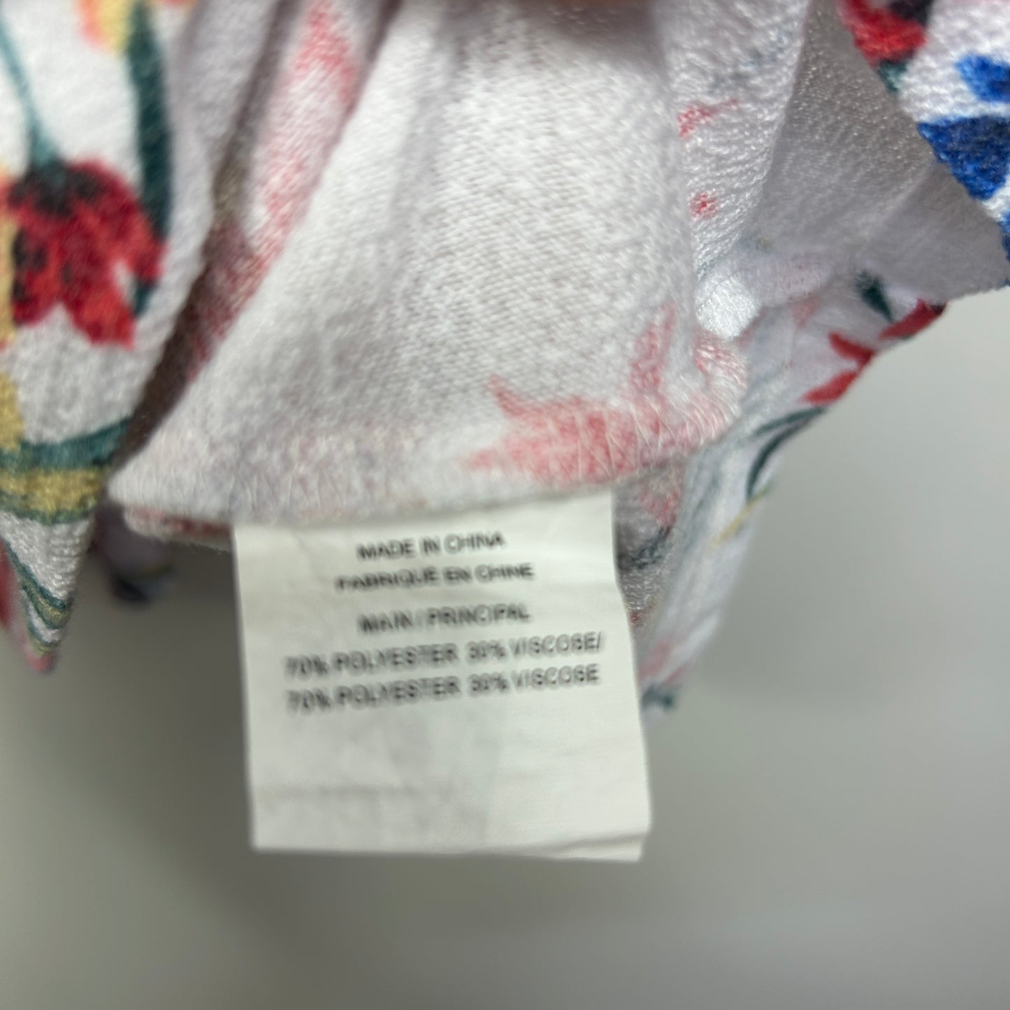 Autograph White Floral Print Tunic Top - Size 24