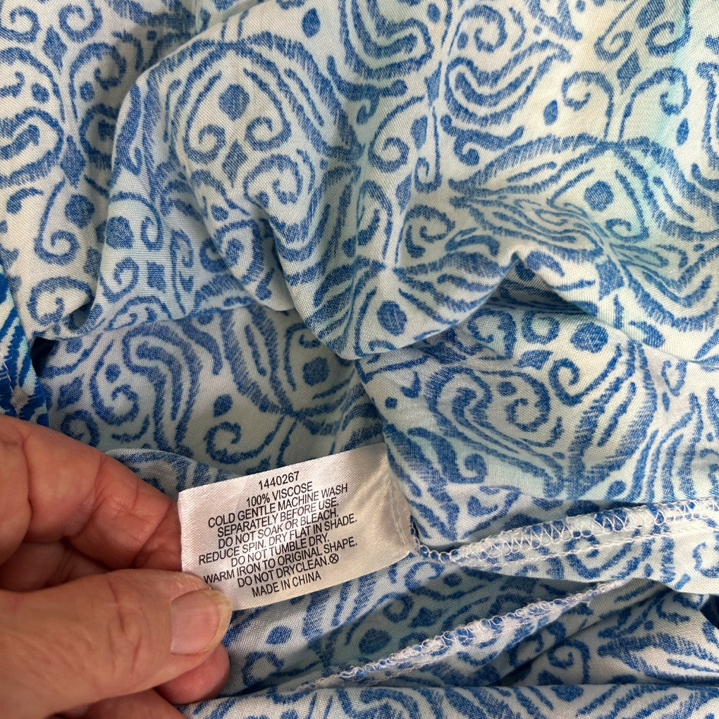 Isobelle Blue Maxi Skirt - Size 22