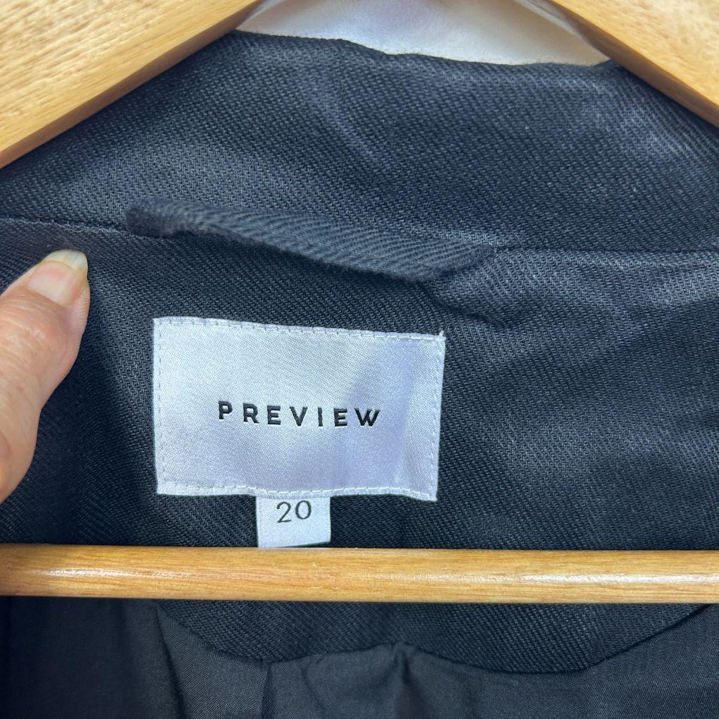 Preview Black Linen Blazer - Size 20