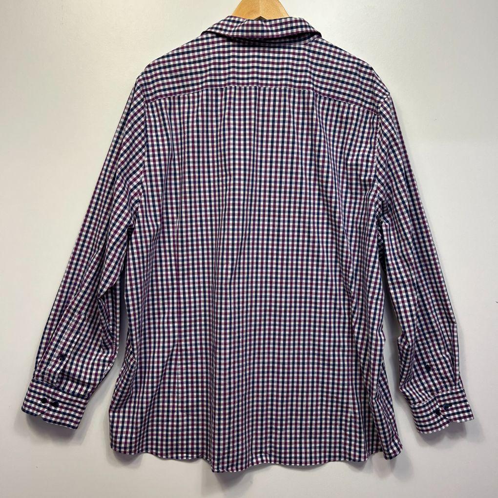 AXL & Co Blue Check Cotton Shirt - Size 5XL