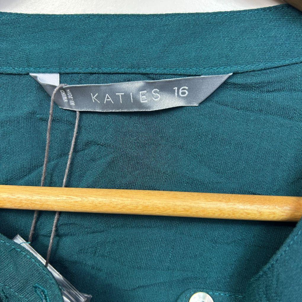 Katies Emerald Tunic Top - Size 16