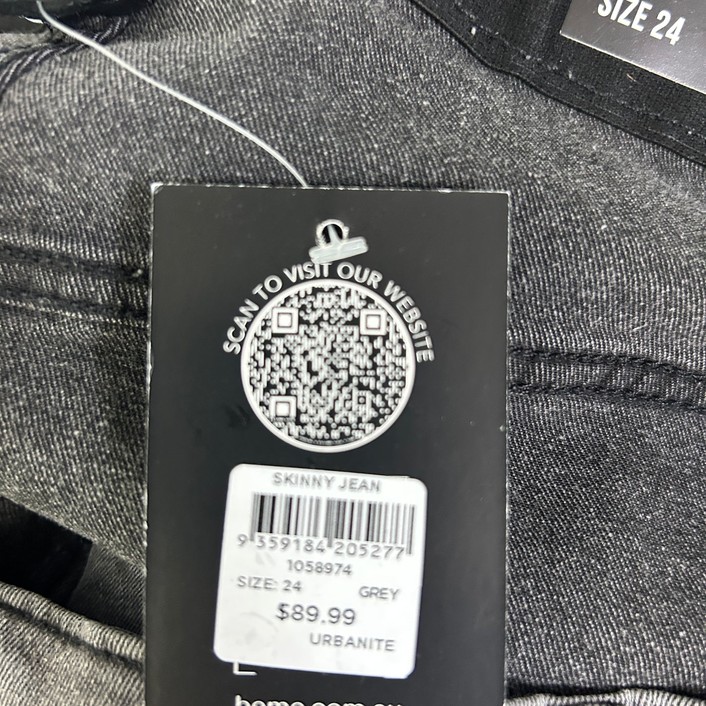 Beme Grey Skinny Regular Denim Jean - Size 24