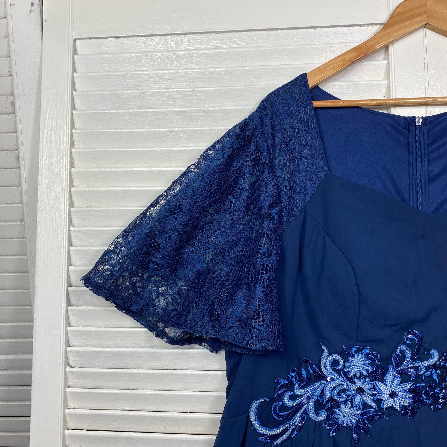 Shein Dress Size 22 4XL Blue Evening Formal Cocktail Sequins