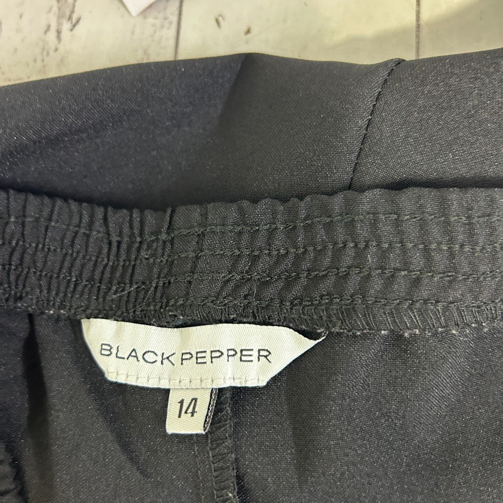 Black Pepper Black Pants - Size 14