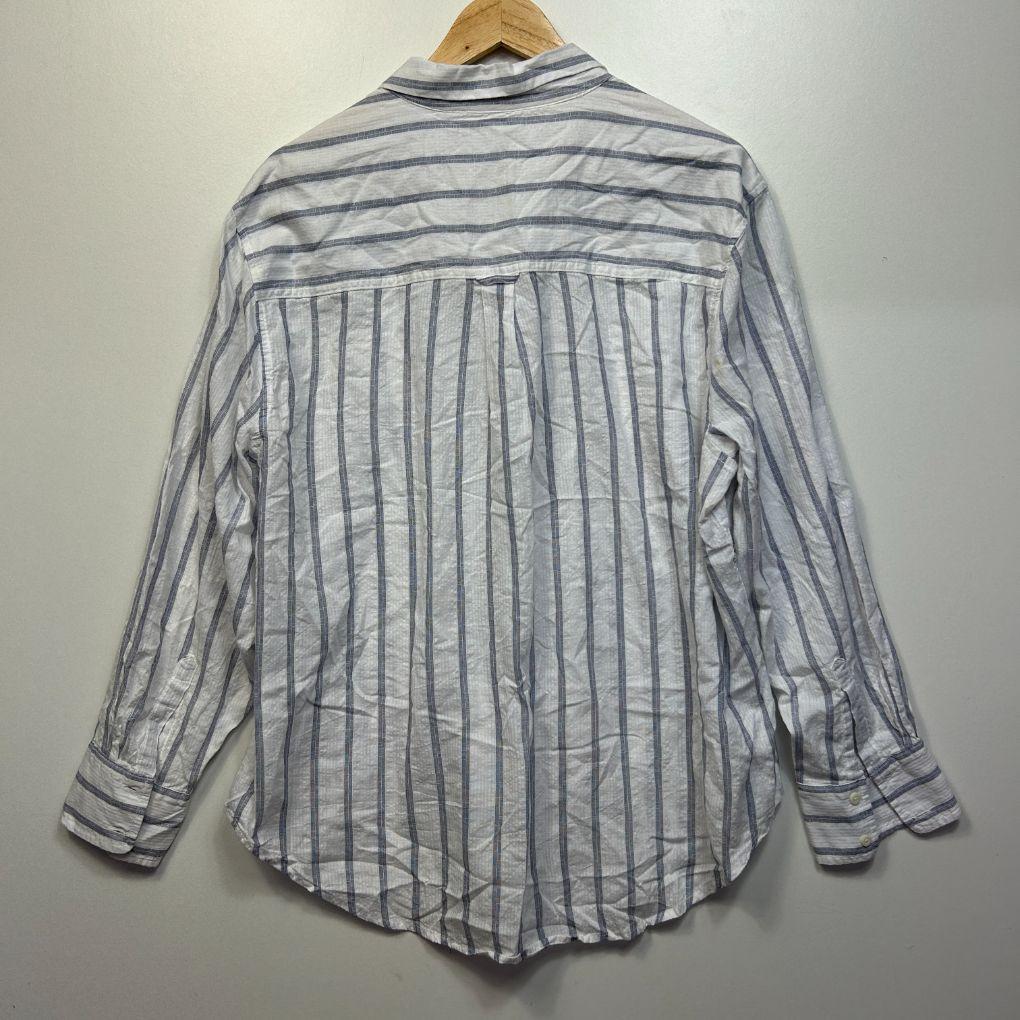 Target Grey Stripe Cotton Shirt - Size 20