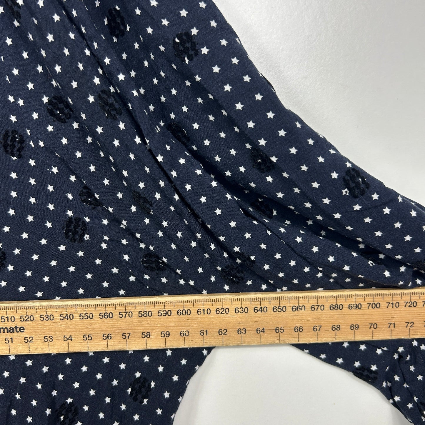 Virtuelle Navy Star Print Top - Size 22/24