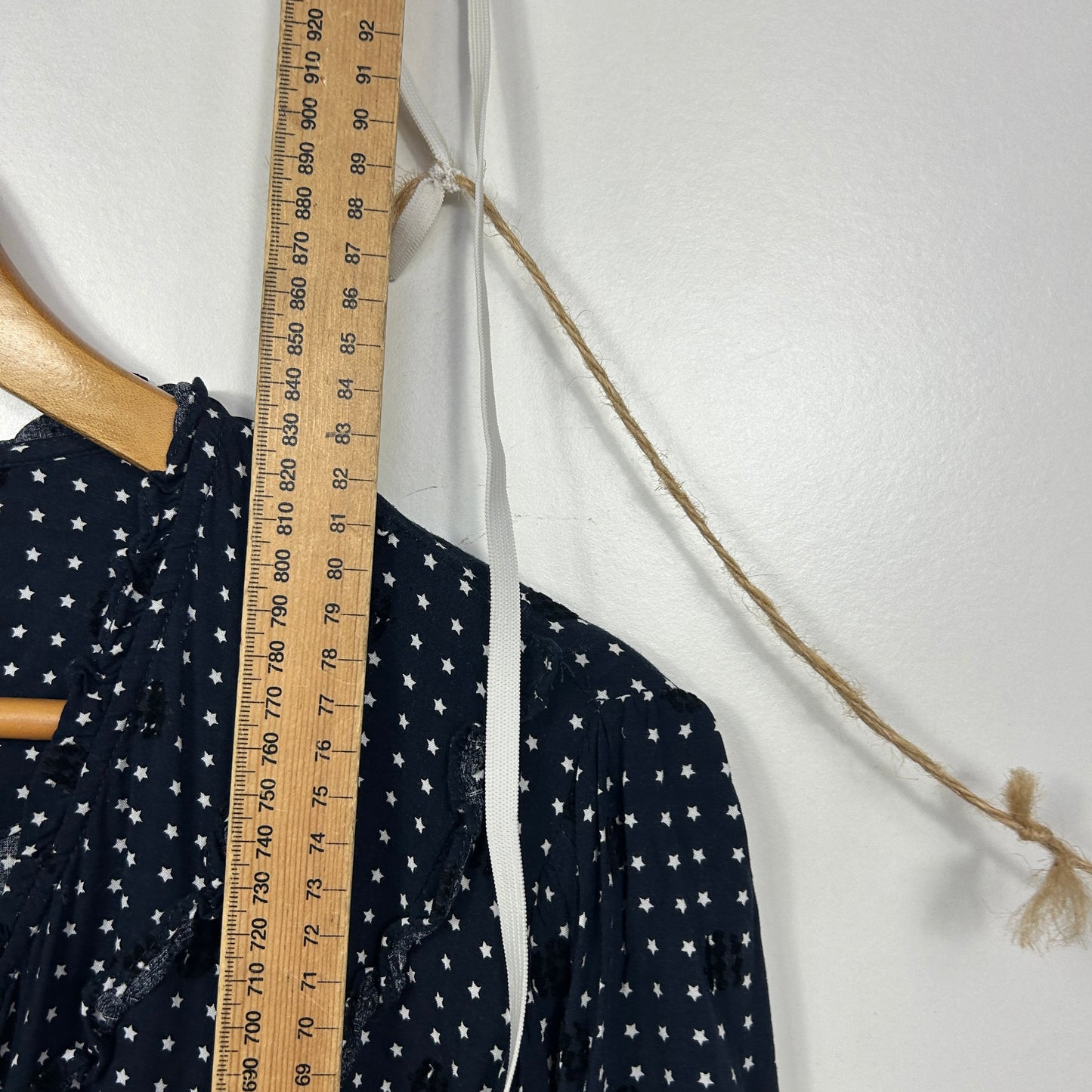 Virtuelle Navy Star Print Top - Size 22/24