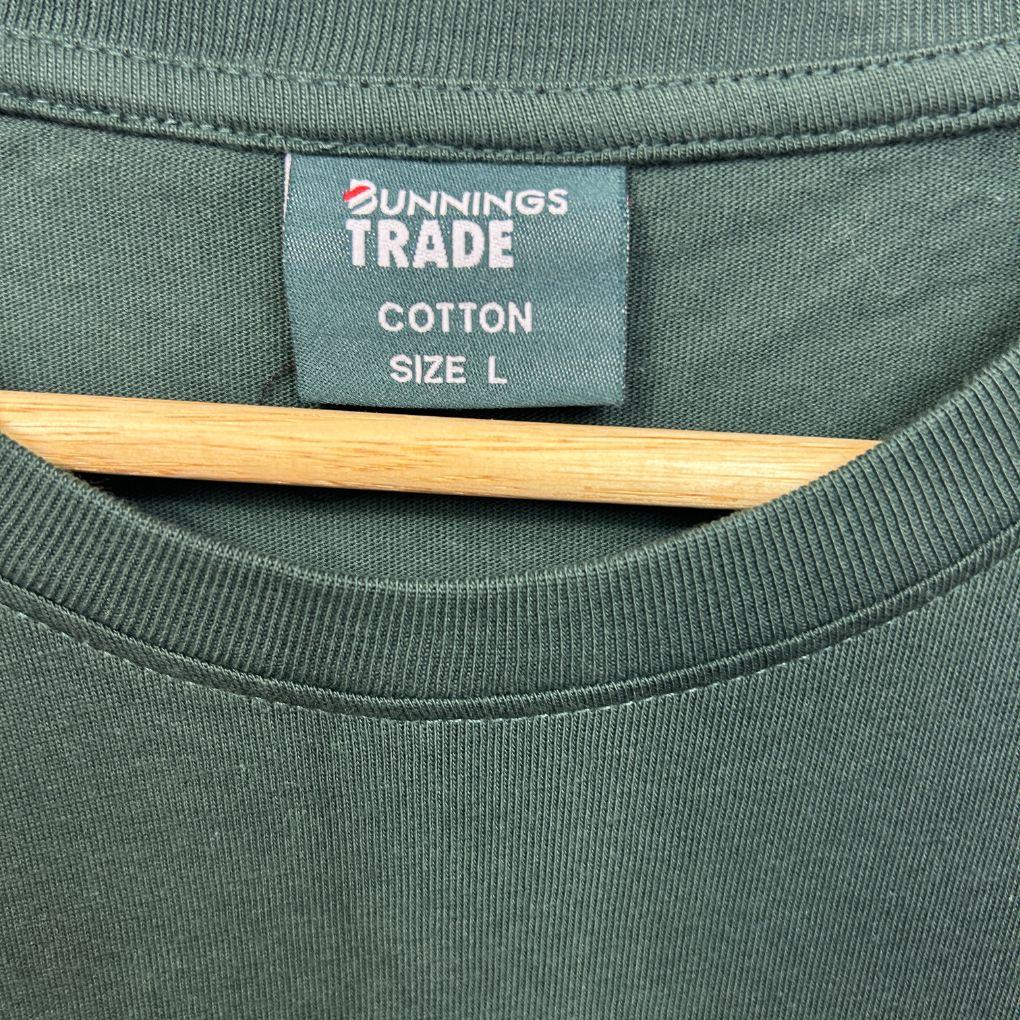 Bunnings Trade Green Cotton Top - Size L