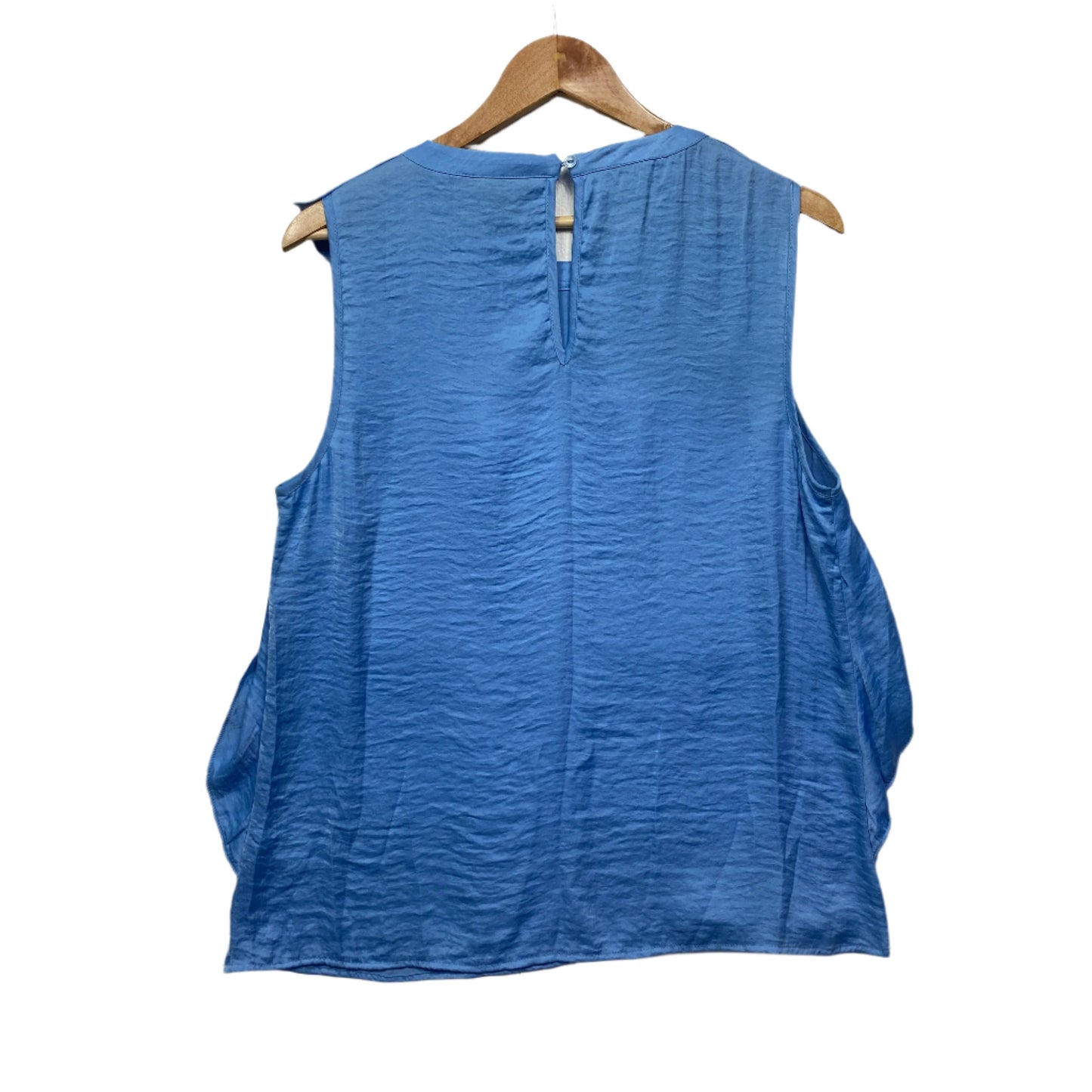 Portmans Top Size 14 Sleeveless Blue Ruffle