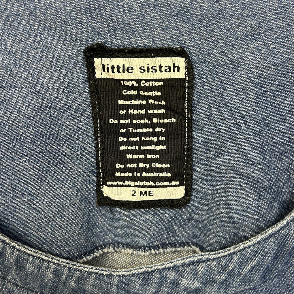 Little Sistah Blue Denim Dress - Size 14?
