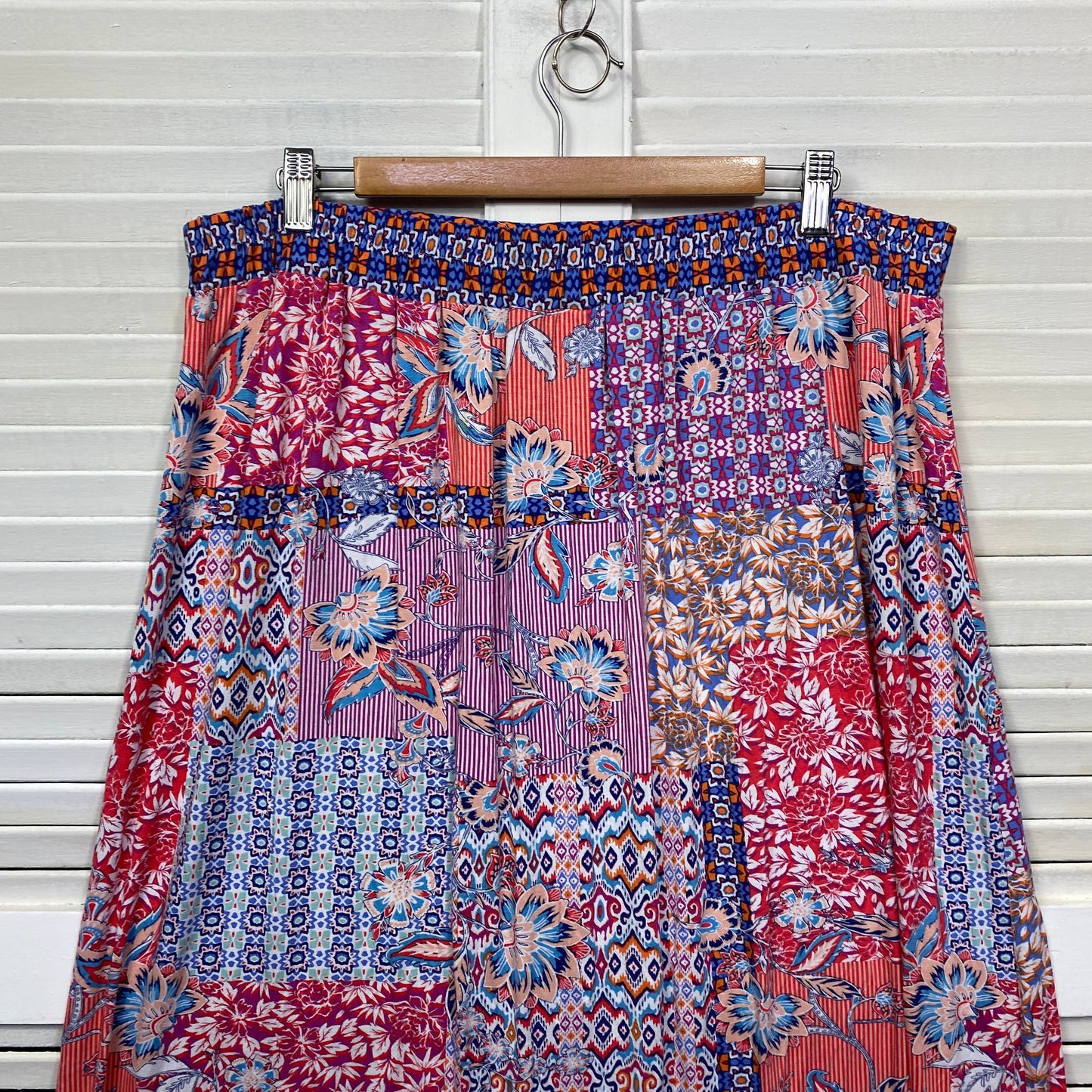 Millers Maxi Skirt Size XL 16 Multicoloured Floral Patchwork