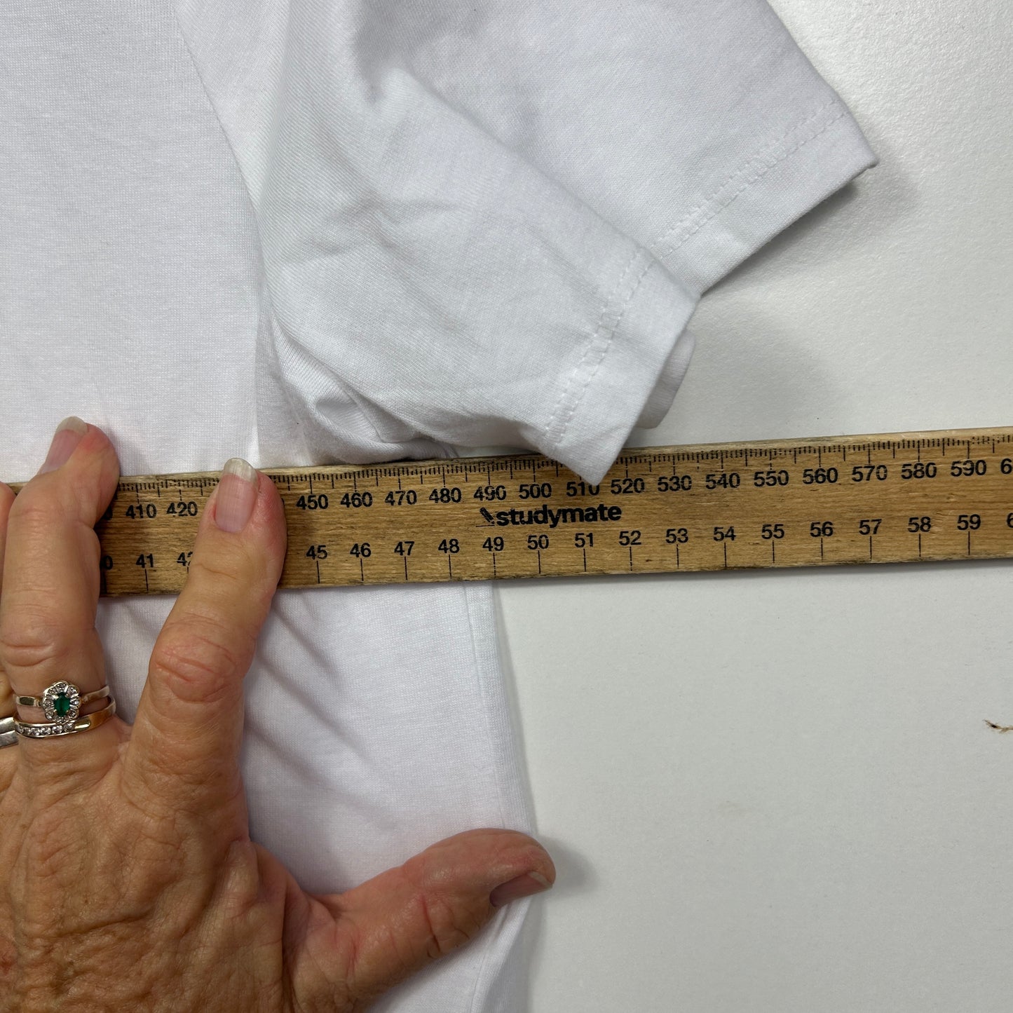 Anko White Basic Tee - Size 16