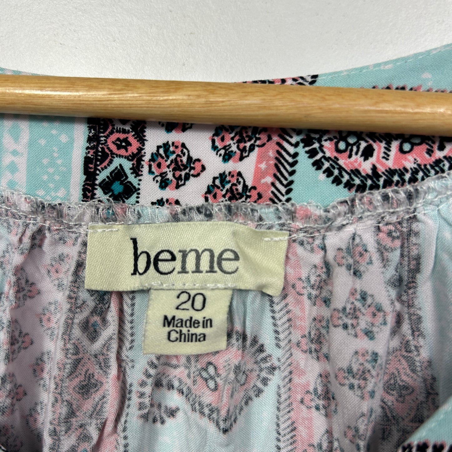 Beme Multicolour Paisley Print Top - Size 20